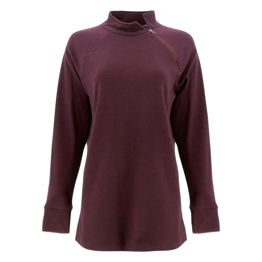 Aventura Clothing McKenna Fleece Tunic Catawba Grape Wine NEW Small